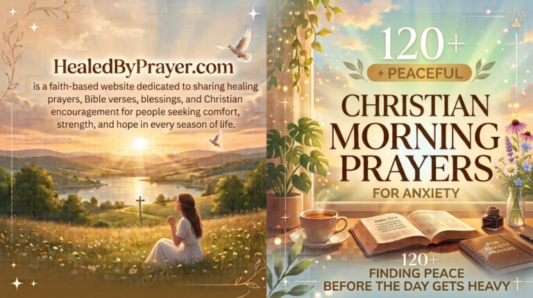 Christian morning prayers for anxiety