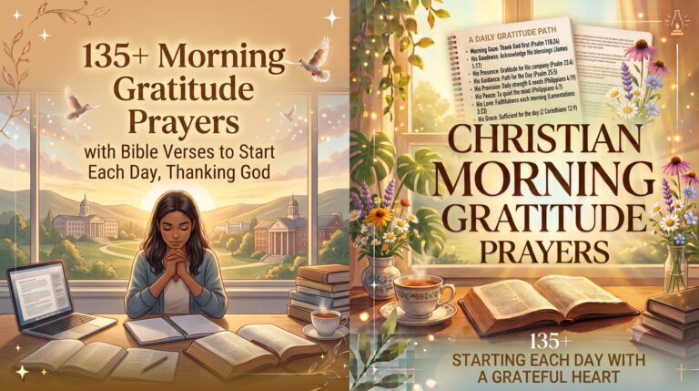 morning gratitude prayers